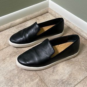 Birdies The Swift Black Leather Sneaker Size 7.5